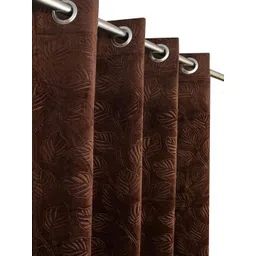 Kiara Creations Brown 2 Pieces Room Darkening Door Curtains-picture-39