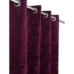 Kiara Creations Purple 2 Pieces Room Darkening Window Curtains-picture-23
