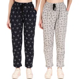 kiba retail Pack of 2 Women Printed Multicolor Track Pants-picture-11