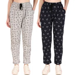 kiba retail Pack of 2 Women Printed Multicolor Track Pants-picture-15