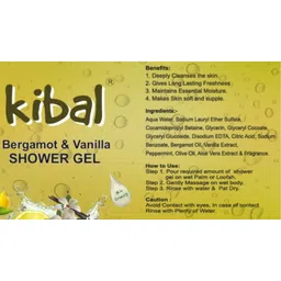 kibal Shower Gel Bergamot & Vanilla image 4