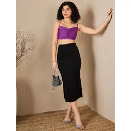 Kibo Women Shoulder Straps Crop Top-picture-22