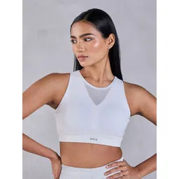 KICA Women High Impact and Full Coverage Mesh Sports Bra-picture-25
