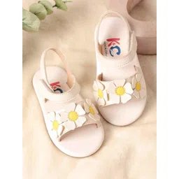 KICKS & CRAWL Girls Embellished Party Open Toe Flats-picture-23