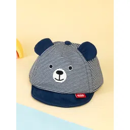 KICKS & CRAWL Kids Cotton Self Design Baseball Cap-picture-14