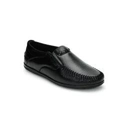KICKSFIRE Men Textured Genuine Leather Slip-On Shoes-picture-18