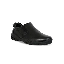 KICKSFIRE Men Textured Leather Formal Slip-On Shoes-picture-10