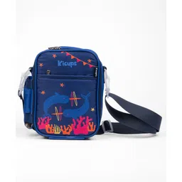 Kicups Munch Bag Stylish & Functional Kids insulated Lunch Bag Keeps Food Fresh Perfect for School Use Fin Fiesta - Navy Blue-picture-22