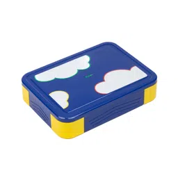 Kicups Tasty Trunk Lunch Box|BPA Free|Leak Resistant|6 Compartments|Perfect for School Kids & Outdoors - Blue image 1