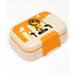 Kicups Tasty Trunk Lunch Box|BPA Free|Leak Resistant|7 Compartments|Perfect for School Kids & Outdoors - Cream-picture-11