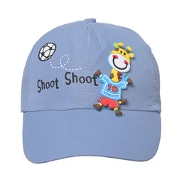 Kid-O-World Giraffe Embroidered Cotton Cap - Blue-picture-11