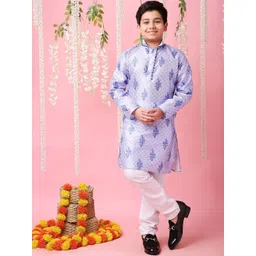 KID1 Boys Ethnic Motifs Printed Regular Kurta with Pyjama-picture-29