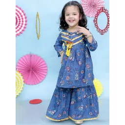 KID1 Girls Floral Printed Pure Cotton Kurta Set-picture-19