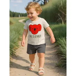 Kidbea Boys Printed T-shirt with Shorts-picture-31