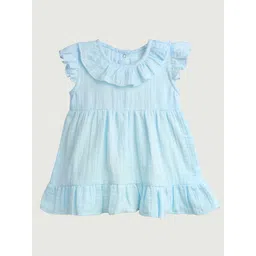 Kidbea Flutter Sleeve Linen A-Line Dress-picture-17