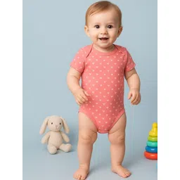 Kidbea Infants Printed Pure Cotton Envelope Neck Bodysuit-picture-37