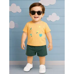 Kidbea Kids Printed Short Sleeves Pure Cotton T-shirt With Shorts-picture-32