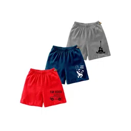 KidBee Kids Pack of 3 High-Rise Short-picture-46