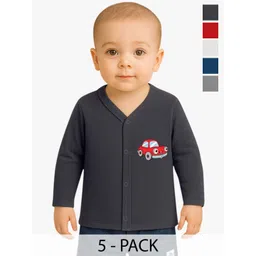 KidBee Kids Pack Of 5 Printed Jhablas-picture-31