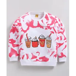 Kidcity Full Sleeves Coffee Printed Sweatshirt - White-picture-23