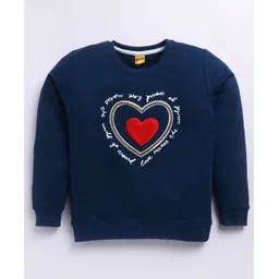 Kidcity Full Sleeves Typography Printed Sweatshirt - Airforce Blue-picture-28