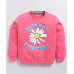 Kidcity Full Sleeves Typography Printed Sweatshirt - Deep Pink-picture-38