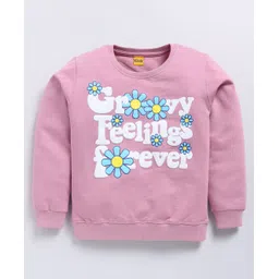 Kidcity Full Sleeves Typography Printed Sweatshirt - Onion Pink-picture-27