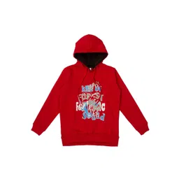 Kiddeo Unisex Kids Red Printed Sweatshirt-picture-28