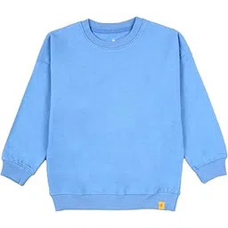 KiddoPanti Boys Solid Cotton Fleece Round Neck Full Sleeve Sweatshirt-picture-11