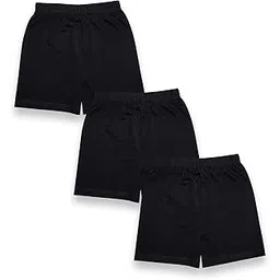 KiddoPanti Girls Cycling Shorts Pack of 3 | Soft & Stretchy Cotton Lycra | Comfortable Fit with Elastic Waistband | Solid Colors Half Tights for Girls Inners-picture-13