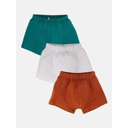 KiddoPanti Boys 3Pcs Trunks SS25BXR002-Brown/ White/ Teal Blue-Brown/ White/ Teal Blue-picture-16