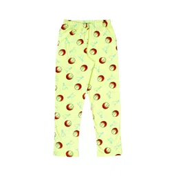 KiddoPanti Boys All Over Printed Pure Cotton Straight Lounge Pants image 1