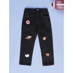 Kiddopanti Boys Black Jeans-picture-23