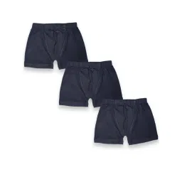 Kiddopanti Boys Black Solid Boxer Shorts (Pack Of 3)-picture-36