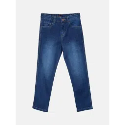 Kiddopanti Boys Blue Solid Jeans-picture-34