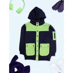 KiddoPanti Boys Colourblocked Hooded Long Sleeves Sweatshirt-picture-34