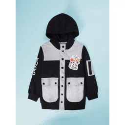 KiddoPanti Boys Colourblocked Hooded Sweatshirt-picture-35