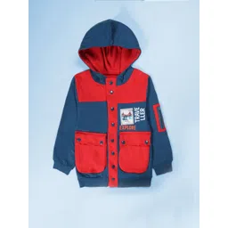 KiddoPanti Boys Colourblocked Hooded Sweatshirt-picture-36