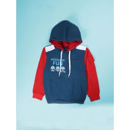 KiddoPanti Boys Colourblocked Hooded Sweatshirt-picture-37