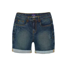 KiddoPanti Boys Denim Distressed Rollup Shorts-picture-25
