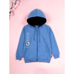 Kiddopanti Boys Dusty Blue Applique Regular Fit Sweatshirt-picture-45