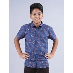 KiddoPanti Boys Floral Printed Casual Shirt-picture-33