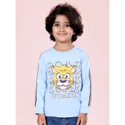 KiddoPanti Boys Graphic Printed Round Neck Pure Cotton T-shirt-picture-25