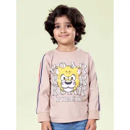 KiddoPanti Boys Graphic Printed Round Neck Pure Cotton T-shirt-picture-42