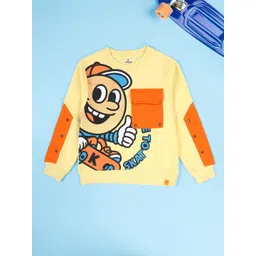 KiddoPanti Boys Graphic Printed Round Neck Sweatshirt-picture-45