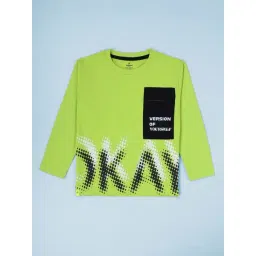 KiddoPanti Boys Green Cotton Printed T-Shirts-picture-24