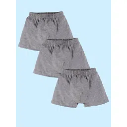Kiddopanti Boys Grey Melange Boxers (Pack of 3)-picture-39