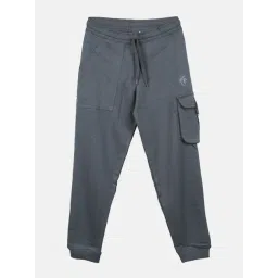 Kiddopanti Boys Grey Solid Trackpants-picture-26