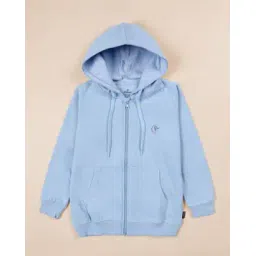 kiddopanti Boys Logo Print Regular Fit Zip-Front Hoodie-picture-13