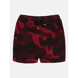 KiddoPanti Boys Mid-Rise Camouflage Printed Pure Cotton Shorts-picture-53